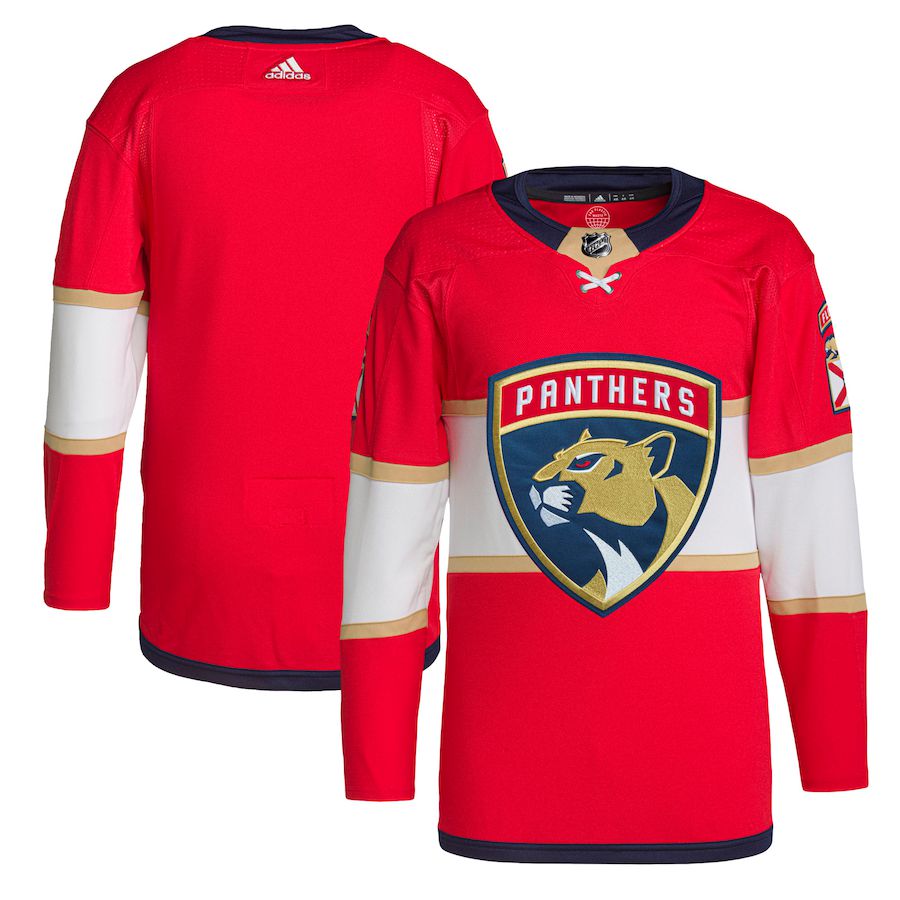 Men Florida Panthers adidas Red Home Primegreen Authentic Pro NHL Jersey